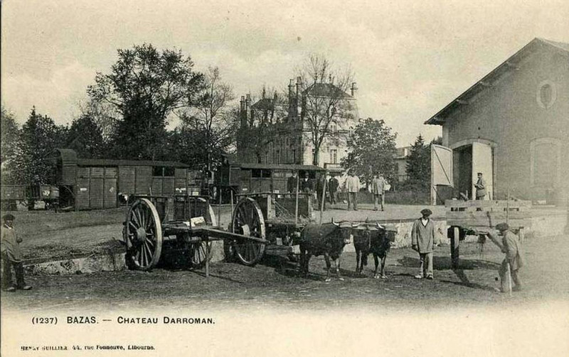 Carte postale ancienne Bazas - Château Darrowman