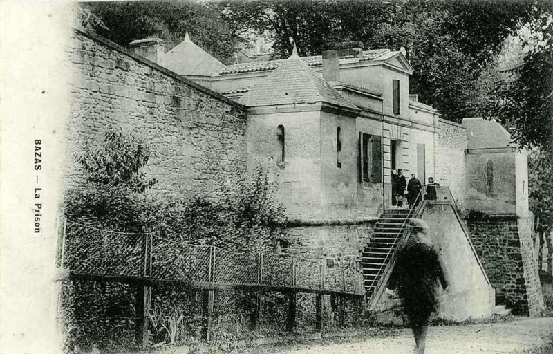Carte postale ancienne Bazas - Prison 2