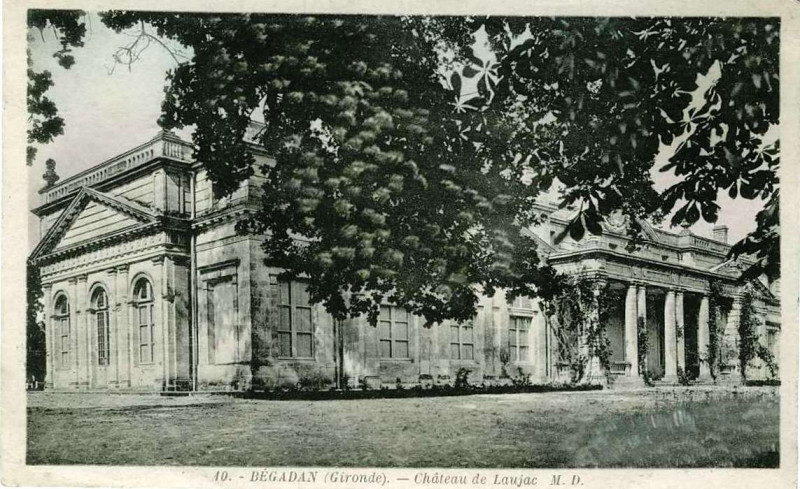 Carte postale ancienne Bégadan - château Laujac 3