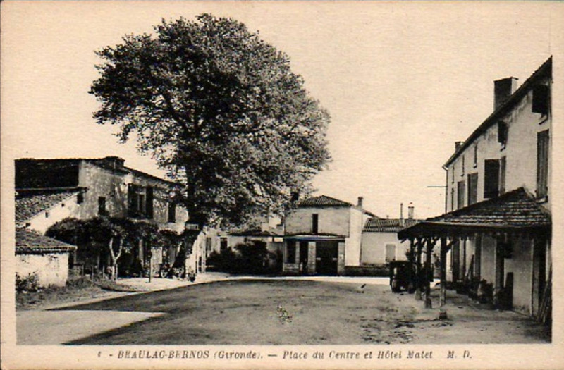 Carte postale ancienne Beaulac-Bernos - bourg 6