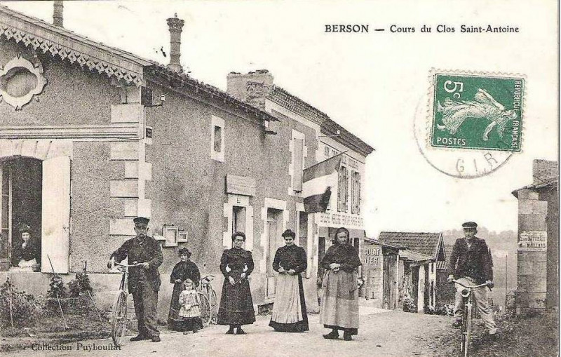 Carte postale ancienne Berson - bourg 10