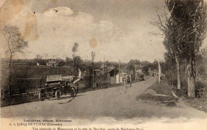 Carte postale ancienne Beychac - vue générale 2