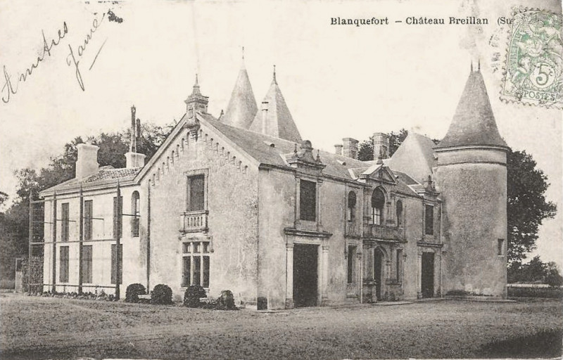 Carte postale ancienne Bf-Breillan2-angle