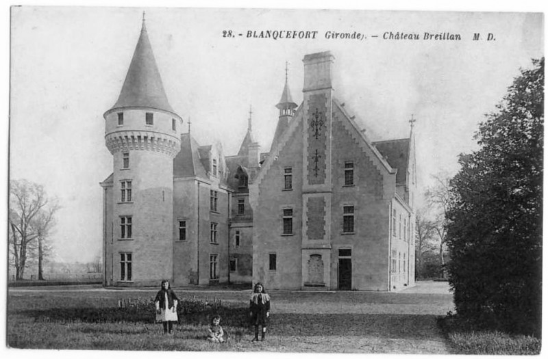 Carte postale ancienne Bf-Breillan3-filles