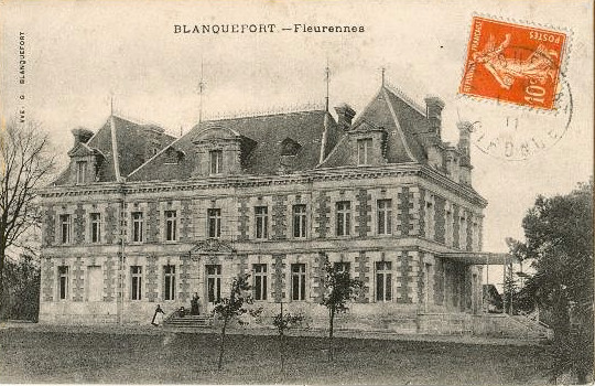Carte postale ancienne Bf-Fleurenne auvent