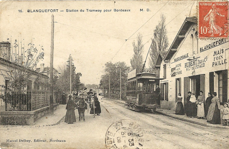 Carte postale ancienne Bf-tram-Hubert