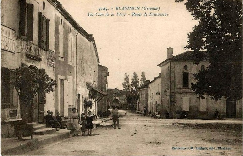 Carte postale ancienne Blasimon - bourg 6