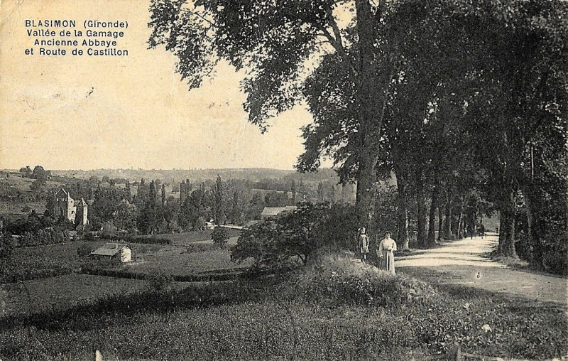 Carte postale ancienne Blasimon - vue générale 1