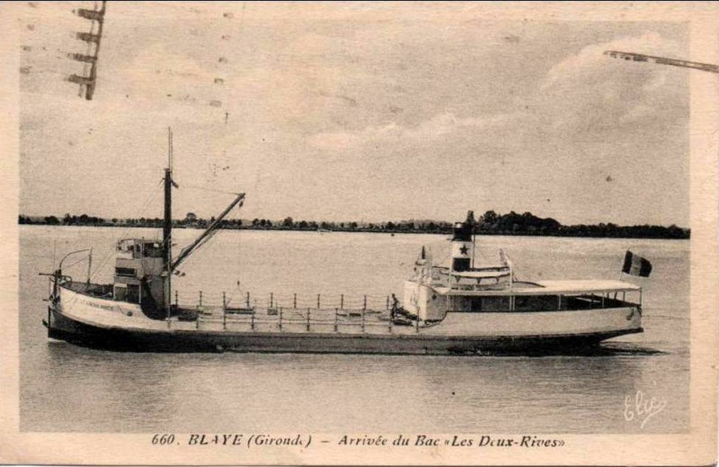 Carte postale ancienne Blaye - Bac 1