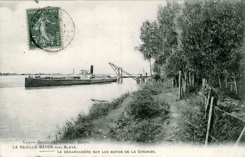 Carte postale ancienne Blaye - Bac 9