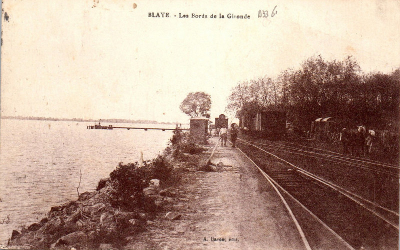 Carte postale ancienne Blaye - bords de la Gironde