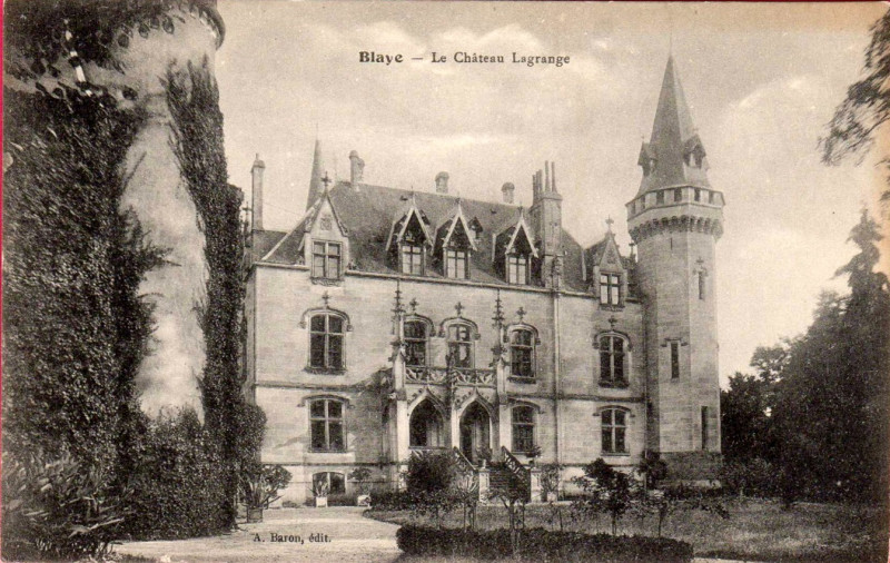 Carte postale ancienne Blaye - château Lagrange 2a