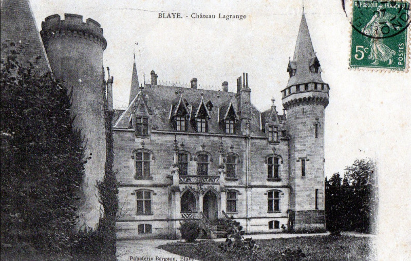 Carte postale ancienne Blaye - château Lagrange 2b