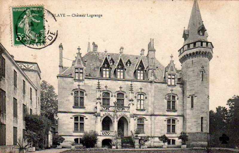Carte postale ancienne Blaye - château Lagrange 3