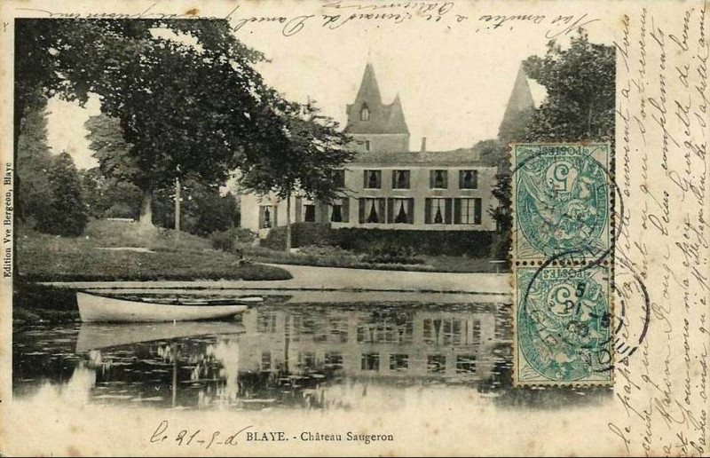Carte postale ancienne Blaye - château Saugeron