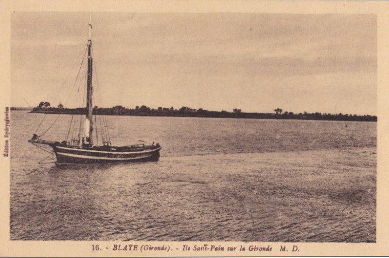 Carte postale ancienne Blaye - Estuaire 3