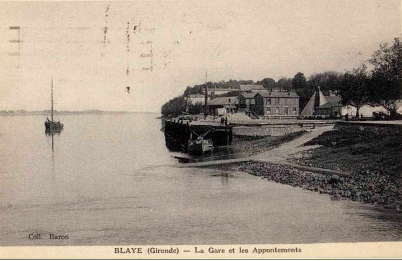 Carte postale ancienne Blaye - Gare 2