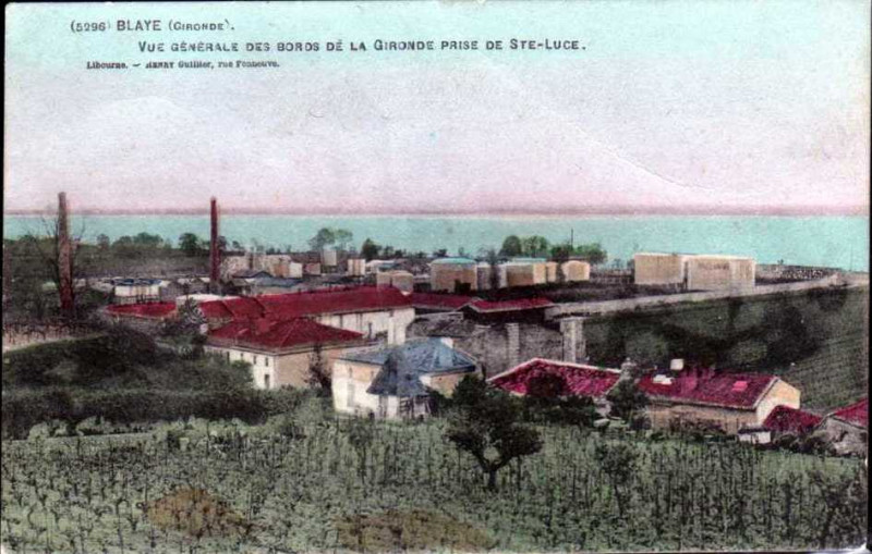 Carte postale ancienne Blaye - vue générale 2a