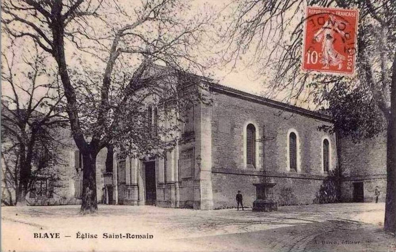 Carte postale ancienne Blaye - église