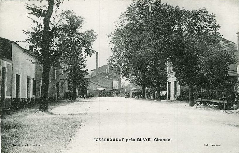 Carte postale ancienne Fosseboudat - bourg 1