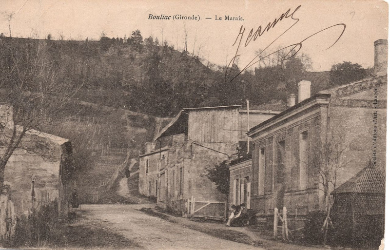 Carte postale ancienne Bouliac Le marais 2