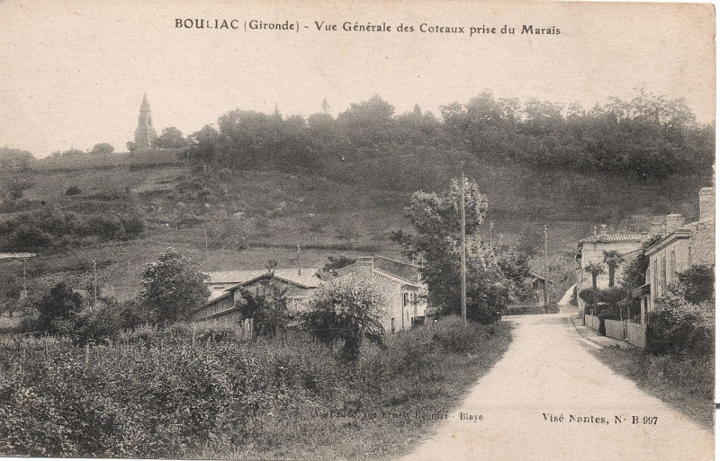 Carte postale ancienne Bouliac Le marais 3