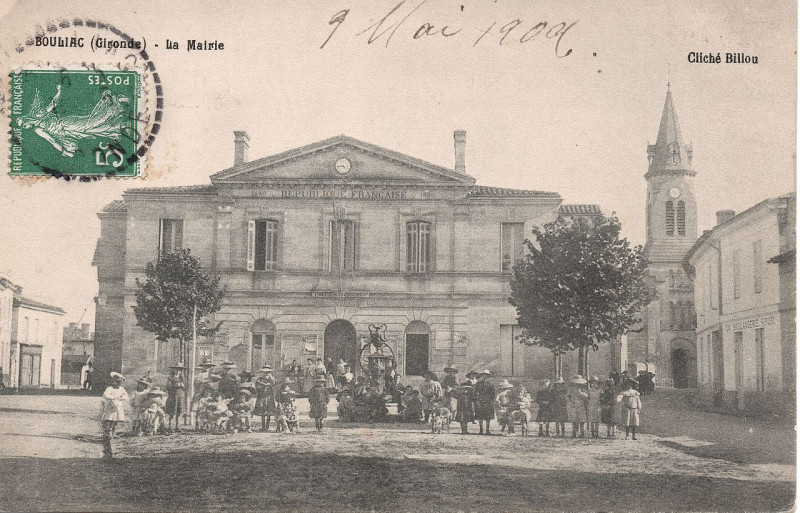 Carte postale ancienne Bouliac Mairie 2