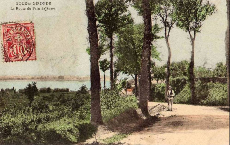 Carte postale ancienne Bourg - route du Pain de Sucre