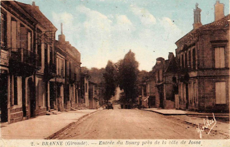 Carte postale ancienne Branne - bourg 1
