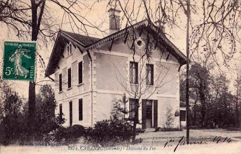 Carte postale ancienne Cabanac-et-Villagrains - domaine du pin