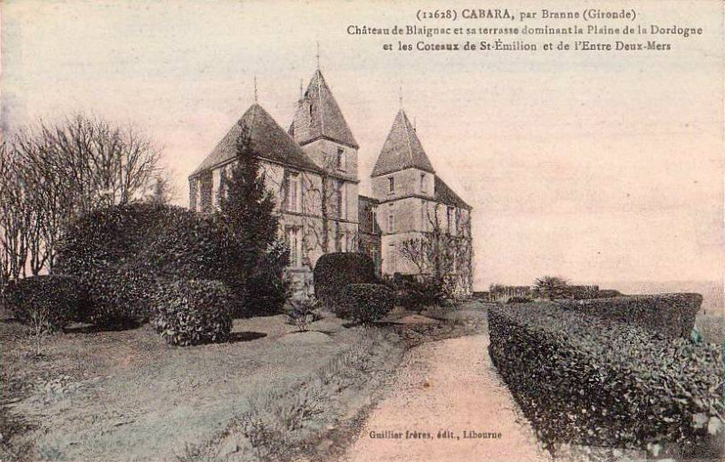 Carte postale ancienne Cabara - château de Blaignac 5