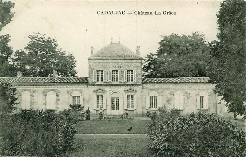 Carte postale ancienne Cadaujac château La Grâce