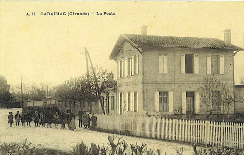 Carte postale ancienne Cadaujac La Poste