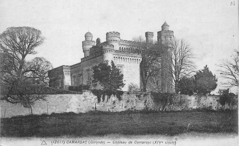 Carte postale ancienne 33-Camarsac-Chateau