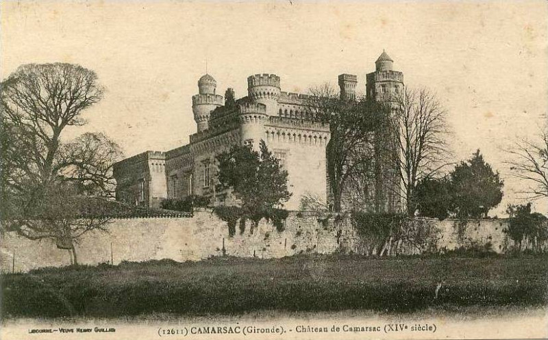 Carte postale ancienne Camarsac - château de Camarsac 1