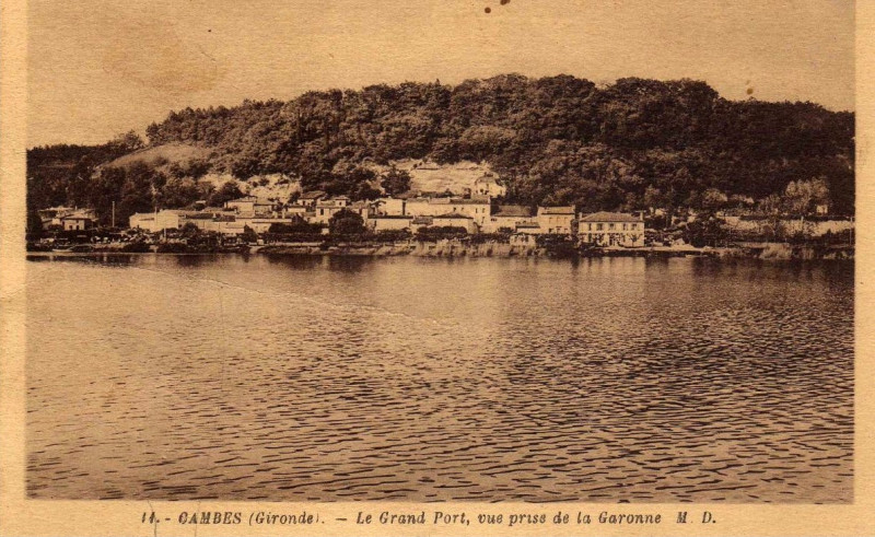 Carte postale ancienne Cambes bord-de-la-Garonne 4