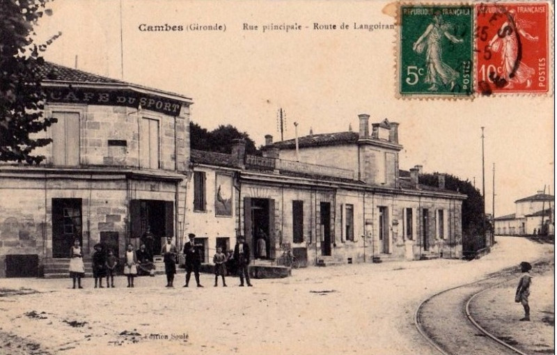 Carte postale ancienne Cambes centre-du-bourg 7
