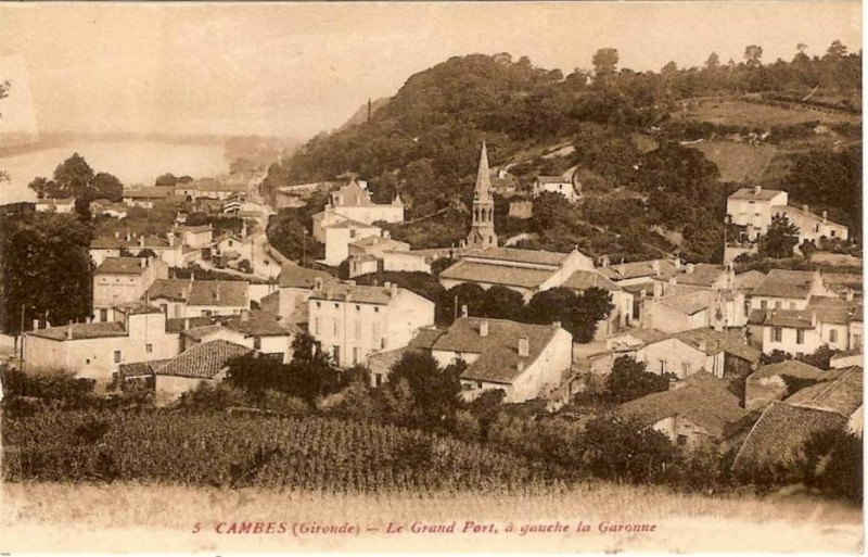 Carte postale ancienne Cambes vue generale 5