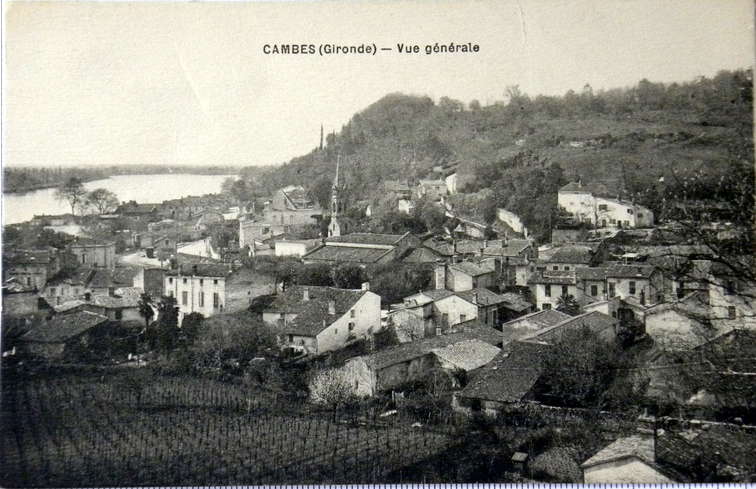 Carte postale ancienne Cambes vue generale 6