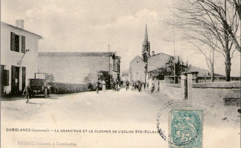 Carte postale ancienne Camblanes-et-Meynac - bourg 2