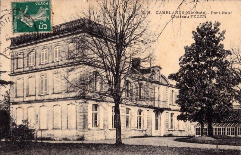 Carte postale ancienne Camblanes-et-Meynac - château Féger 1