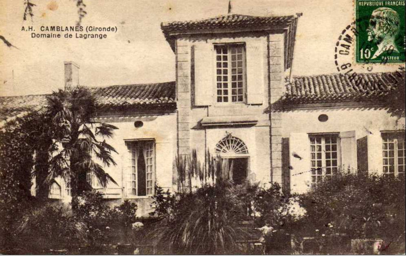Carte postale ancienne Camblanes-et-Meynac - château Lagrange 2