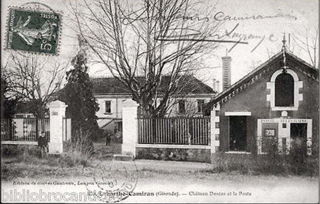 Carte postale ancienne Camiran - château Descas