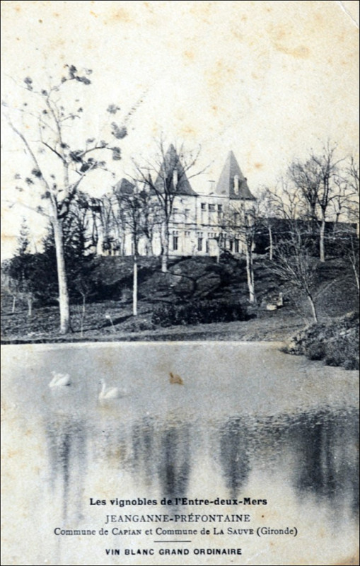 Carte postale ancienne Capian - vignobles Jeangant