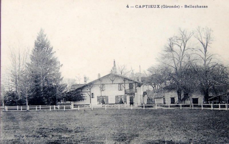 Carte postale ancienne Captieux - Belle-chasse 1b