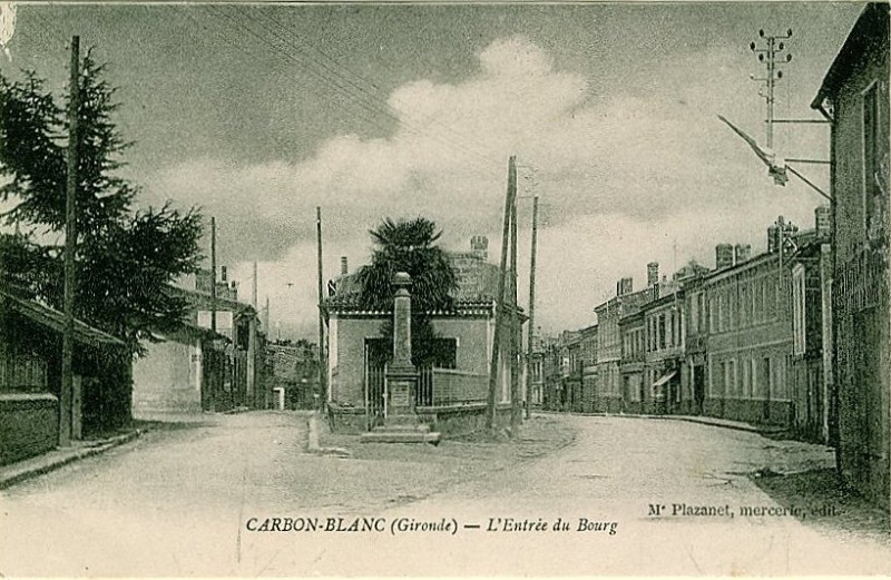 Carte postale ancienne Carbon-Blanc bourg 2