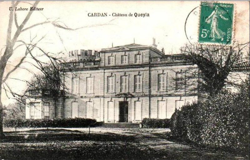Carte postale ancienne Cardan - château de Queyla 1