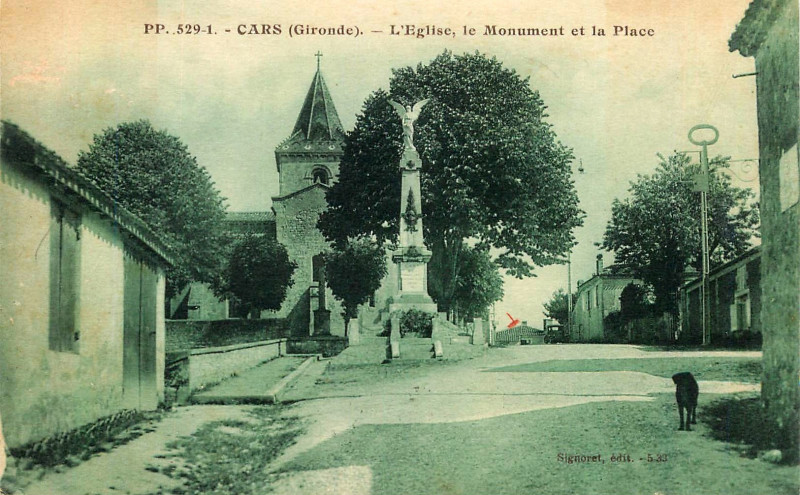 Carte postale ancienne Cars - bourg 2a