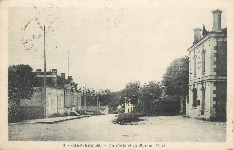 Carte postale ancienne Cars - bourg 4