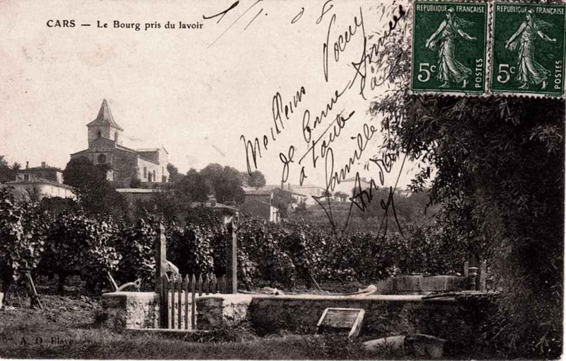 Carte postale ancienne Cars - Lavoir